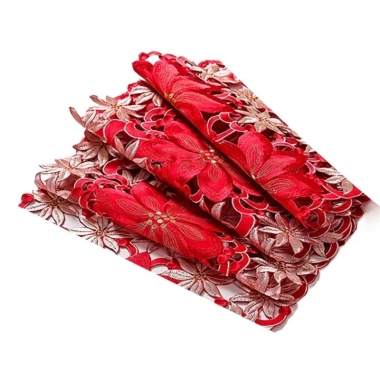 Hoa Polyester Lanh Quốc Gia - Trang Trí Bàn Tiệc Giáng Sinh Ngoài Trời, 132.260₫ 6