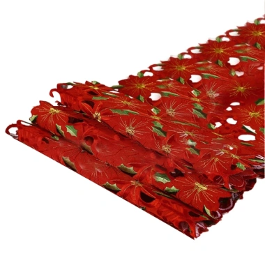 Hoa Polyester Lanh Quốc Gia - Trang Trí Bàn Tiệc Giáng Sinh Ngoài Trời, 132.260₫ 9