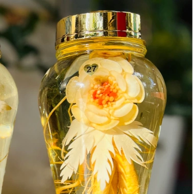 Hoa Sâm Hàn Quốc 1 bông 3 lớp cánh - Trang Trí Bình Sâm, Giá ưu đãi 120.000 8