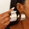 Hoa Tai Bản To Kiểu Dáng Âu Mỹ, Phong Cách Sang Trọng, Phù Hợp Đi Làm và Đi Chơi, Giá 22.500 VND 3