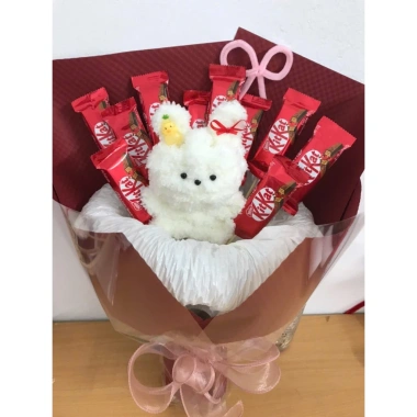 Hoa Thỏ Tai Dài Kitkat Size Đại - Bó Hoa Cún Bông Handmade Quà Tặng Valentine, 8/3, Tốt Nghiệp, Giá 259.000 VND 3 Hoa Thỏ Tai Dài Kitkat Size Đại - Bó Hoa Cún Bông Handmade Quà Tặng Valentine, 8/3, Tốt Nghiệp, Giá 259.000 VND 3