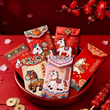 Hỏa tốc 1h Bao Lì Xì Ngựa May Mắn 4D Đựng Tiền Tài Lộc Phong Bao Lì Xì Truyền Thống Chipi 3D Hot 2.026 8
