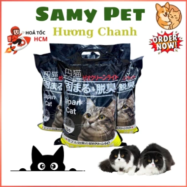 Hoạ Tốc 21H - Cát Mèo Siêu Vón Cực 6 túi 4KG 8.8L Hương Chanh, Cát Nhật Đen Khử Mùi, 175.000đ