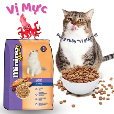Hoả Tốc 21H Combo 10 Gói 350g Hạt MININO Cho Mèo Mọi Lứa Tuổi Vị Mực Nướng - Giá chỉ 170.000đ Giảm 21% 6
