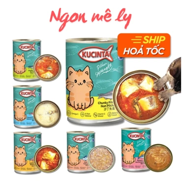 Hoả Tốc 21H Combo 10 Lon Pate mèo KUCINTA 400g – Dinh dưỡng mọi lứa tuổi, 270.000₫ 6