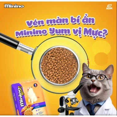 Hoả Tốc 21H Combo 5 Túi 350g Hạt MININO YUM Vị Mực Nướng cho Mèo Lớn - Giá 40.000₫ 6 Hoả Tốc 21H Combo 5 Túi 350g Hạt MININO YUM Vị Mực Nướng cho Mèo Lớn - Giá 40.000₫ 6