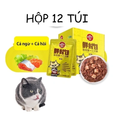 Hoả Tốc 21H Combo 50 Gói 70g Pate Wanpy Happy 100% Chính Hãng Cho Mèo Mọi Lứa Tuổi Giá Ưu Đãi 144k