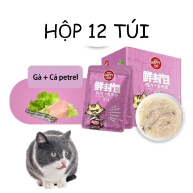 Hoả Tốc 21H Combo 50 Gói 70g Pate Wanpy Happy 100% Chính Hãng Cho Mèo Mọi Lứa Tuổi Giá Ưu Đãi 144k