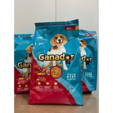 Hoả Tốc 21H Hạt GANADOR Bò Nướng 3kg - Thức ăn chó trưởng thành, giàu protein, giá ưu đãi 160.000đ