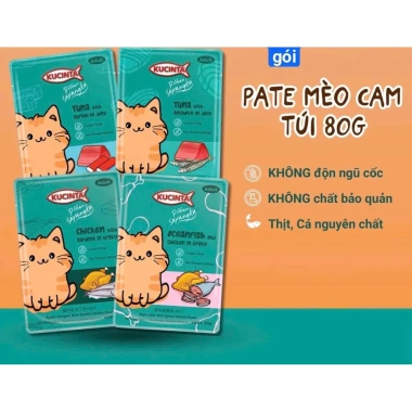 Hoả Tốc 21H Pate KUCINTA 80g Cho Mèo Lứa Tuổi - Giàu Dinh Dưỡng, Giá 12.000₫ 3 Hoả Tốc 21H Pate KUCINTA 80g Cho Mèo Lứa Tuổi - Giàu Dinh Dưỡng, Giá 12.000₫ 3