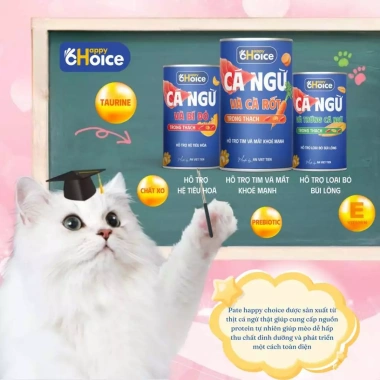 Hoả Tốc 21H Pate Mèo HAPPY CHOICE 400g Cá Ngừ Thạch Dinh Dưỡng - Giảm còn 36.000đ 3