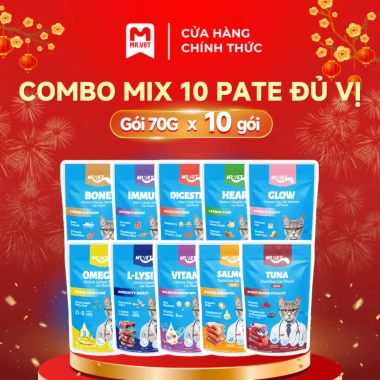 Hoả Tốc 21H Pate MR.VET 70g Cho Mèo - 51% Thịt, Dinh Dưỡng Toàn Diện, Giá 13.000