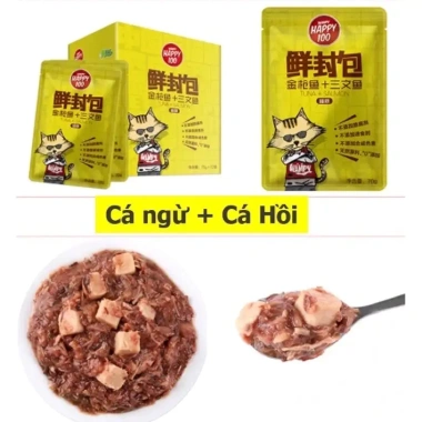 Hoả Tốc 21H Pate WANPY HAPPY 100 Chính Hãng Thùng 120 Gói Mèo Giá Ưu Đãi 685.000₫ 6