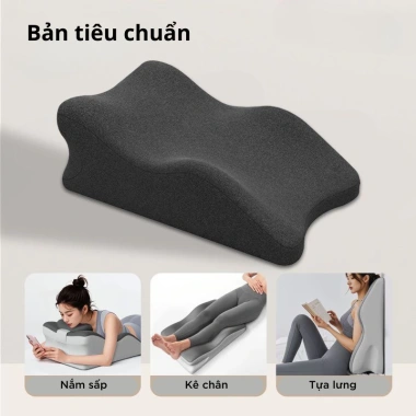 Hỏa Tốc 2H Gối Công Thái Học Đa Năng 3in1 - Massage Thư Giãn, Tựa Lưng Êm Ái, Định Hình Tư Thế, Giá 499k 10