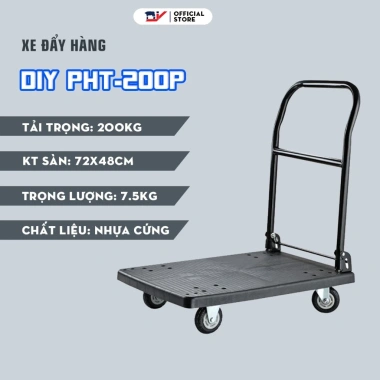 Hỏa Tốc 2H HCM Xe đẩy hàng DIY PHT-150S/200P/300S, tải 120‑250kg, bảo hành 18 tháng, giá 790.000 9