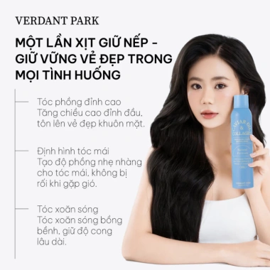 HOÀ TỐC 2H VERDANT PARK Xịt Dưỡng Giữ Phồng Tóc, Gel Tạo Kiểu, Caviar Oil và Collagen - 164k 8 HOÀ TỐC 2H VERDANT PARK Xịt Dưỡng Giữ Phồng Tóc, Gel Tạo Kiểu, Caviar Oil và Collagen - 164k 8