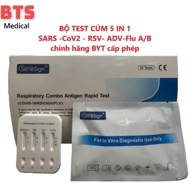 HỎA TỐC Bộ Test Cúm 5 in 1 FluA/B RSV ADV SARS-CoV-2 HPV - Giá chỉ 70.000 3 HỎA TỐC Bộ Test Cúm 5 in 1 FluA/B RSV ADV SARS-CoV-2 HPV - Giá chỉ 70.000 3