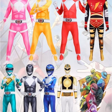HỎA TỐC Đồ hoá trang Power Rangers Cosplay 5 anh em siêu nhân Halloween - Giá chỉ 235.000