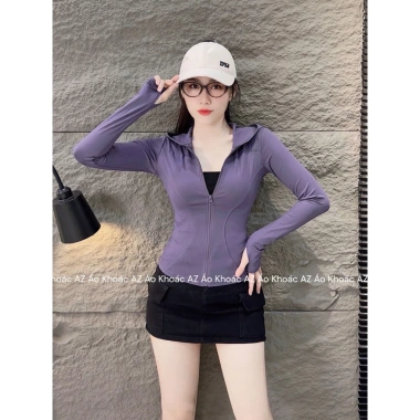 Hỏa Tốc Form Nhỏ Tăng Size Áo Khoác Nữ Gym Yoga Thun Lạnh Mát 36-65kg TT21 7