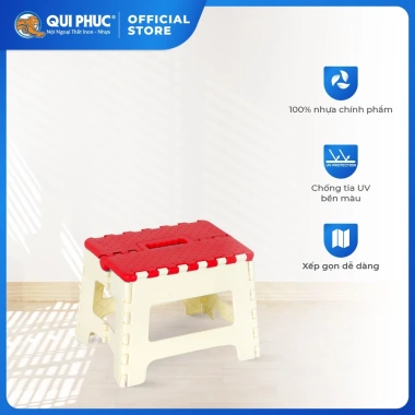 HỎA TỐC Ghế nhựa xếp gọn QUI PHÚC combo 2 ghế - Nhỏ gọn, đa năng, chịu lực tốt, chỉ 73.800 VND HỎA TỐC Ghế nhựa xếp gọn QUI PHÚC combo 2 ghế - Nhỏ gọn, đa năng, chịu lực tốt, chỉ 73.800 VND