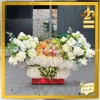 Hỏa Tốc Giỏ Trái Cây & Hoa Tươi Tông Trắng - Set Quà Viếng Tang Giá 1 Triệu