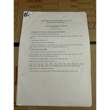 HOA TÓC GÒ VẤP BÁNH PÍA DỪA NON SẦU RIÊNG TÂN DÂN - 55.000đ