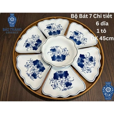 Hỏa Tốc Gốm Sứ Bát Tràng - Bộ Bát Hoa Mặt Trời 6 Cánh + Khay, Chén Cúng, Mâm Tết - 388.000₫ 5 Hỏa Tốc Gốm Sứ Bát Tràng - Bộ Bát Hoa Mặt Trời 6 Cánh + Khay, Chén Cúng, Mâm Tết - 388.000₫ 5