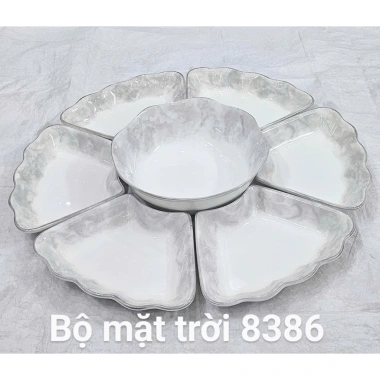 Hoả Tốc Hà Nôi Sét Bát Chén Đĩa Thắp Hương Hoa Mặt Trời Gốm Sứ Loại 1 45cm Vân Đá - 299.000₫
