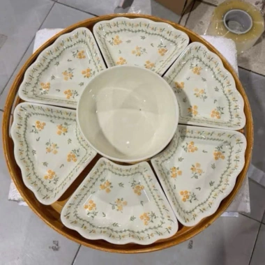 Hoả Tốc Hà Nôi Sét Bát Chén Đĩa Thắp Hương Hoa Mặt Trời Gốm Sứ Loại 1 45cm Vân Đá - 299.000₫ 6