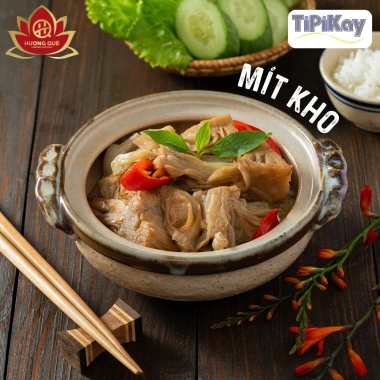 Hỏa Tốc HCM ĐÔNG LẠNH Mít Thịt Chay Kho Tàu 300g - Chay Mặn - TiPiKay 40k