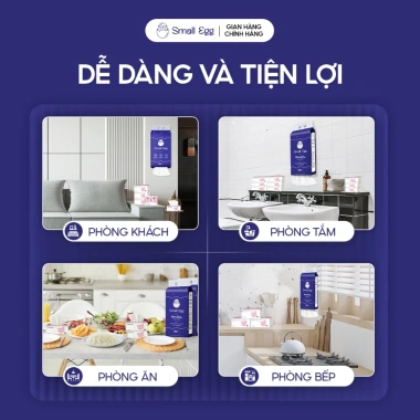HOA TOC HCM Giấy ăn rút Small Egg 300 tờ 130x175mm 4 lớp dập vân 4D tặng 1 bịch 1.280 tờ - Giá 99.000đ 6
