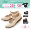 HOÀ TỐC HCM Giày Cao Gót Búp Bê Nữ Công Sở Super Soft AK404 4cm Da Dày Đi Nhẹ Êm Chân Giá 319k