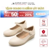 HOÀ TỐC HCM Giày Cao Gót Búp Bê Nữ Công Sở Super Soft AK404 4cm Da Dày Đi Nhẹ Êm Chân Giá 319k 2