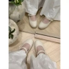 HOÀ TỐC HCM Giày Cao Gót Búp Bê Nữ Công Sở Super Soft AK404 4cm Da Dày Đi Nhẹ Êm Chân Giá 319k 4