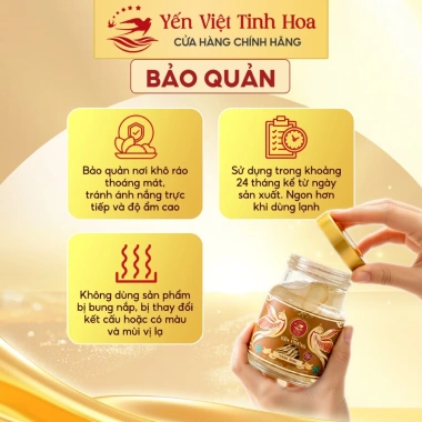 HỎA TỐC HCM Set 10 Hũ Yến Chưng Sẵn Đường Phèn 35% 70ml - Quà Tết Yến Việt Tinh Hoa 599k