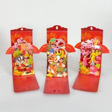 Hoa Toc HCM Sỉ 6 Bao Lì Xì 3D Popup Cao Cấp Tết 2.026 Giấy Việt Nam TAYTA Giá 85.000 2