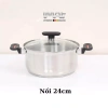 Hỏa Tốc HN HCM Bộ 5 Nồi Chảo Không Chống Dính IMat Inox 304 Cán Bakelite Vung Kính - 1.642.000 VND 4