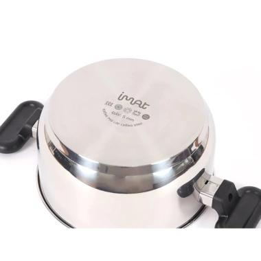 Hỏa Tốc HN HCM Bộ 5 Nồi Chảo Không Chống Dính IMat Inox 304 Cán Bakelite Vung Kính - 1.642.000 VND 9