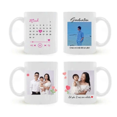 Hỏa Tốc In Cốc Sứ Ly Yêu Cầu - In Ảnh, Logo, Chữ, Thiết Kế Miễn Phí, Giá 80.100₫ 5