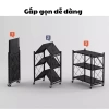 Hỏa Tốc Kệ Gấp Gọn Đa Năng GoMarket 3-5 Tầng Không Cần Lắp Ráp, Bánh Xe Di Chuyển, Chịu Lực 3