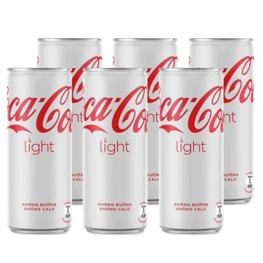 Hoả Tốc Lốc 6 Coca-Coca Light và Pepsi Chanh 330ml lon - Giá 70.000đ, tiết kiệm 20%