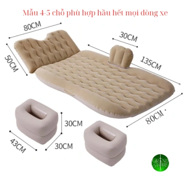 Hỏa Tốc Nệm hơi du lịch cho xe 4-7 chỗ & bán tải – Giường xe ô tô giảm còn 629k