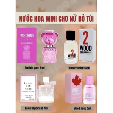 HOÀ TỐC Nước Hoa Mini Nhiều Mùi Siêu Thơm Travel Size - Giá Ưu Đãi 240k