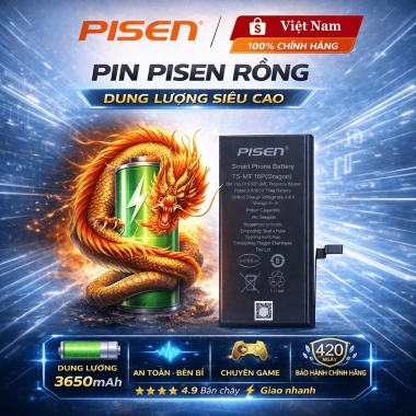 Hỏa tốc Pin Pisen Rồng Dragon Dung Lượng Siêu Cao - Chính Hãng, Bảo Hành 420 Ngày