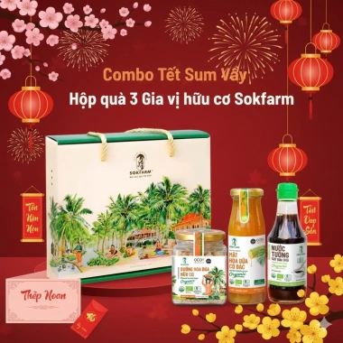 Hỏa Tốc Set Quà Tết 2.026 Mật Hoa Dừa Sokfarm – Bộ Gia Vị Hữu Cơ, 250.000đ 6