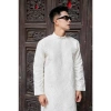 Hỏa tốc SG Áo dài nam tết cách tân gấm vân nổi form ôm chuẩn sang trọng lịch lãm - Áo Dài Sài Gòn không quần 409k 5
