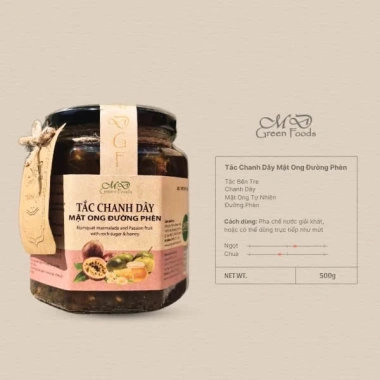 HOẢ TỐC Tắc Gừng Mật Ong MD Green Foods 500g - Giảm Ho, Tiêu Đờm, 100% Thiên Nhiên