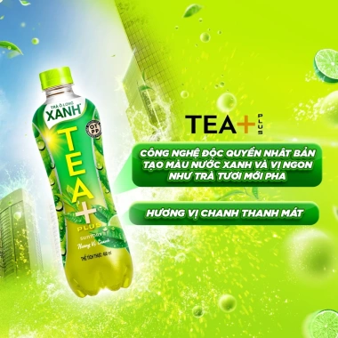HỎA TỐC Thùng 24 Chai Trà Ô Long Xanh Tea+ 450ml - Giảm giá 20% chỉ 232.000₫