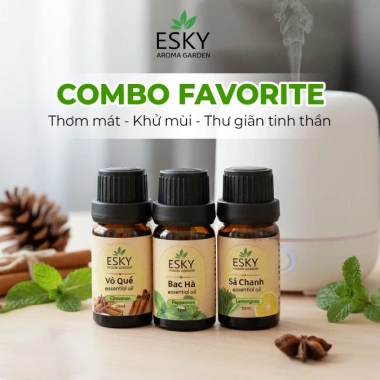 Hỏa Tốc Tinh Dầu Nguyên Chất ESKY Aroma Garden Đuổi Muỗi Giảm Stress 3x10ml - 160.900đ Hỏa Tốc Tinh Dầu Nguyên Chất ESKY Aroma Garden Đuổi Muỗi Giảm Stress 3x10ml - 160.900đ