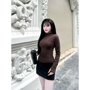 Hỏa Tốc TT21 Áo khoác thể thao nhỏ, ôm body, tăng size 36‑70kg, tôn dáng 139k 3